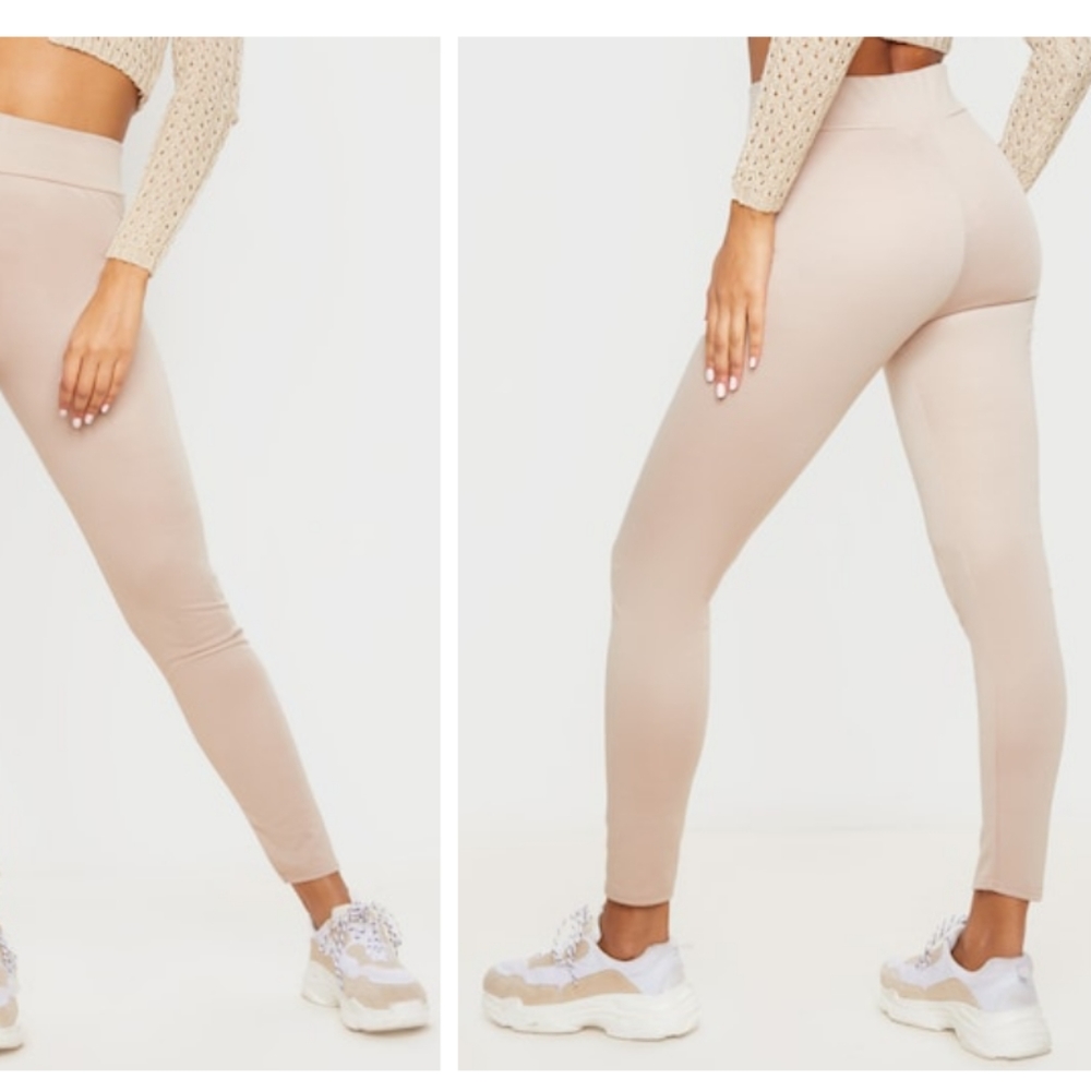 Charlotte Russe Light Pink High Waisted Leggings